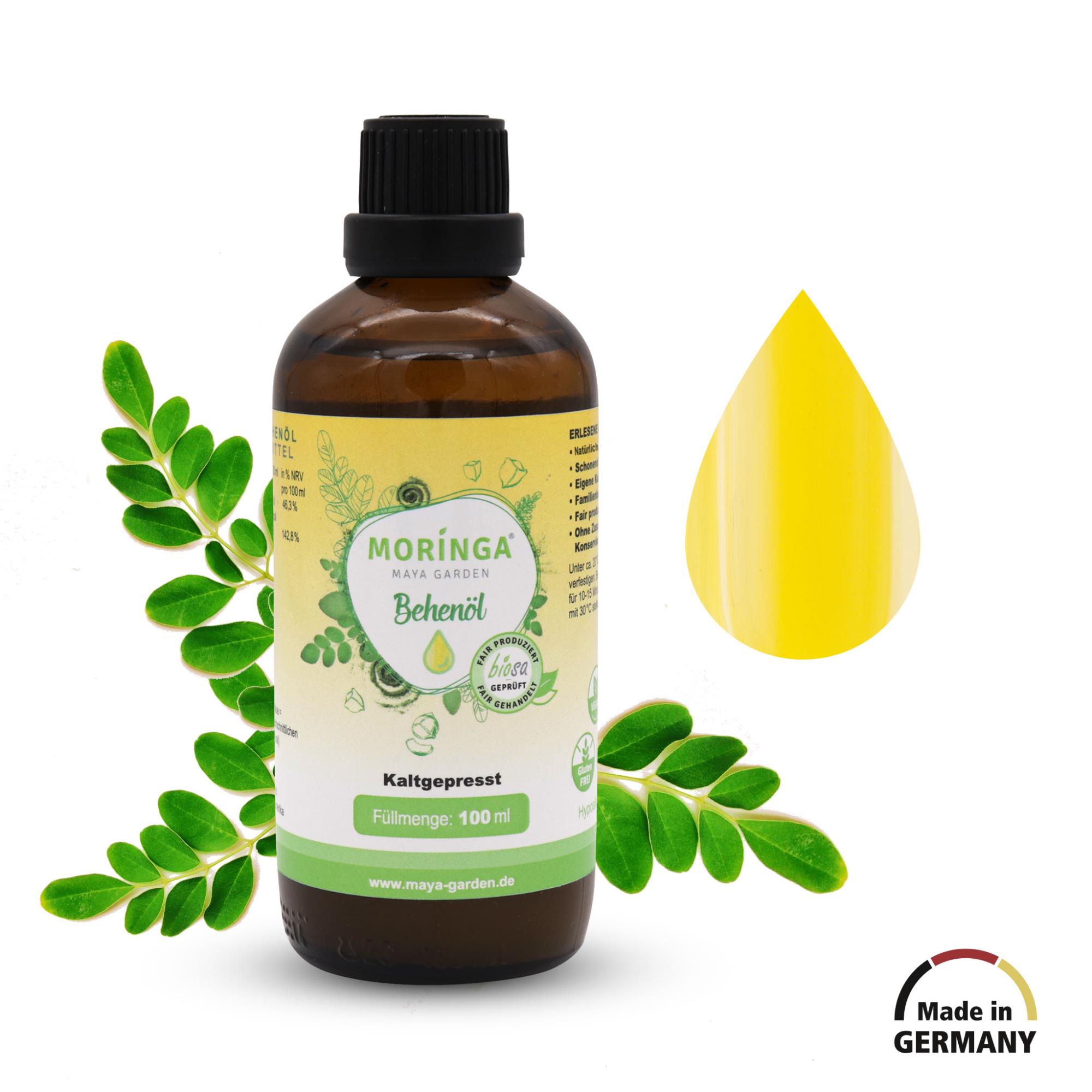 Moringa Öl kaltgepresst, Behenöl, 100ml