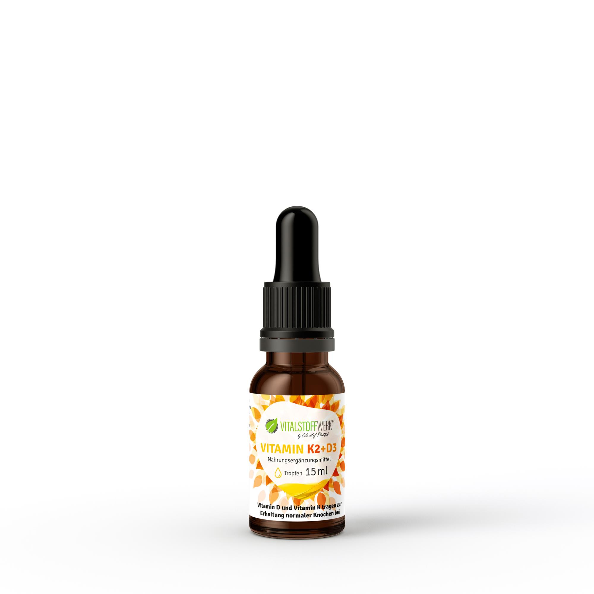 Vitalstoffwerk Vitamin K2+D3, 15ml